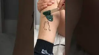 Waxing Kitty Tattoo 🙀
