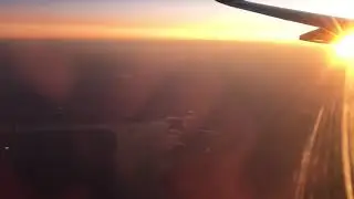 Полет в ночном небе, которое меняется рассветным над Казанью в 2-50 утром 03.07.2019