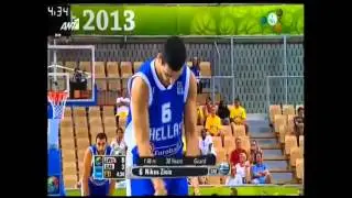 Nikos Zisis kisses the ball