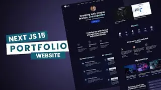 Build a Modern  Portfolio Website with Next.js 15, TypeScript & Tailwind CSS