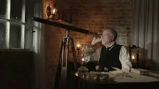 ASMR Amateur Victorian Astronomer in honor of the total eclipse of the sun. (no talking, no music)