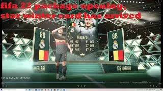 fifa 22 package opening, star winter card has arrived