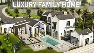 Ultra Modern Family Home | Sims 4 Speed Build + Tour | No CC