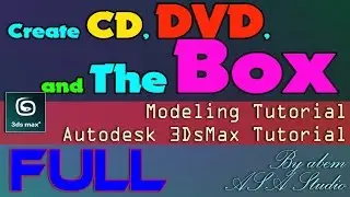 Create CD, DVD, and The Box - 3Ds Max Tutorial - FULL