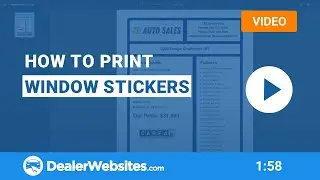 How to print window stickers