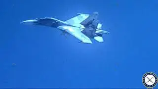 Su-30 Intercepts Navy EP-3E Aries II over the Caribbean Sea