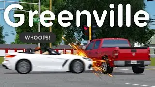 I GOT INTO A CAR CRASH!!! (TRUCK TOTALED?) | Roblox Greenville Roleplay