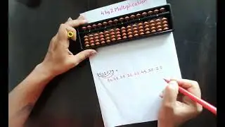 4 by 2 multipication on Abacus