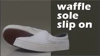 D.I.Y slip on shoes project || waffle sole slip on || squidgame shoes