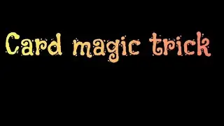 card magic trick ।। ताश के पत्तो का जादु