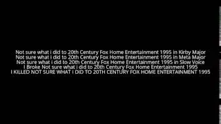 Not sure what i did to 20th Century Fox Home Entertainment 1995 uploads to LKTOTW8B