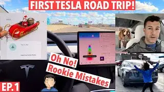 Mistakes on First Tesla Autopilot Road Trip -Ep.1 Santa’s Sleigh to Houston -charging? real range?