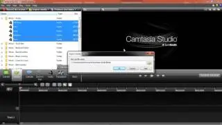 Camtasia Studio 8 - Selecionando vários ativos da biblioteca para ZIP