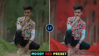 How to Edit Moody Red in Lightroom Mobile | Moody Red Tone Free Preset Download - SK EDITZ