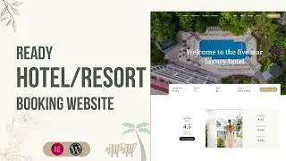 Make Luxury Hotel Website 🏖️ External Booking Engine | WordPress | Elementor | No Code Development