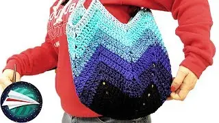 Merajut Tas I Tas Belanja Cantik dengan Benang Woolly Hugs I Tutorial Tas Rajutan I