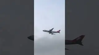 Cargolux B747-8F mang màu sơn Khẩu Trang cất cánh | LX-VCF