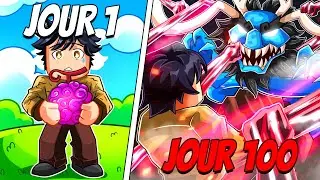 J'ai Survécu 100 JOURS dans ONE PIECE (Roblox)