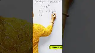 "Zero time " Square trick 🔥💯 vedic maths | #shorts #short #shortvideo