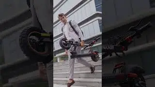 What do you see? Zipping through the city streets in style with an iENYRID sleek electric scooter!