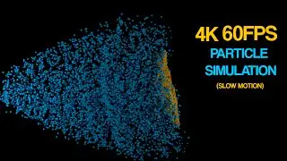 [4K 60FPS] Spheres Colliding | Particle Simulation