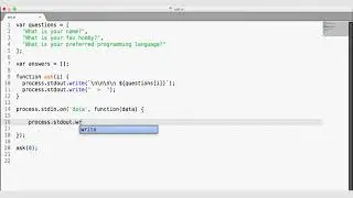 9   NODE JS, PROCESS STDIN, STDOUT