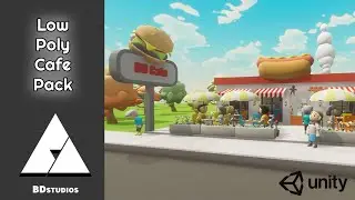 Low Poly Cafe Pack by BD Studios