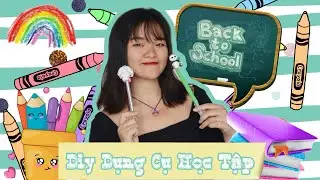 Series DIY tự làm dụng cụ học tập của Trâm Suri Mun | Tự làm túi đựng bút, thời khoá biểu tự thay