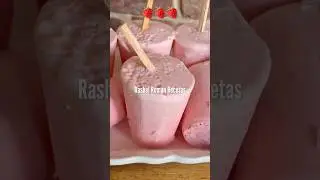 Helados de fresa y coco #helados #recetas #postresdeliciosos