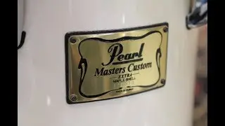 90s Era Pearl Masters Custom Maple Extra Kit in Opal Laquer with Eric Gray