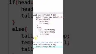 doubly linked list | insert at head | doubly linked list data structure | insert node at head 