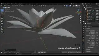 Modeling flower in Blender