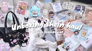 انبوكسنج 📦 مشتريات الجامعة من شي ان + ترتيب غرفتي Room Makeover | Unboxing Shein Haul