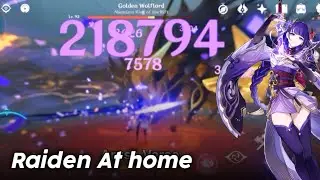 who needs Geo when you have Raiden at home Genshin impact