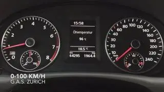 VW Touran 0-100 km/h acceleration