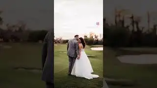 You get married on a golf course