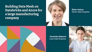 Building data mesh on Databricks and Azure for a large manufacturing company