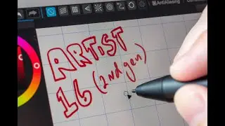 XP-Pen Artist 16 (2nd Gen) Cursor Tracking & Offset test