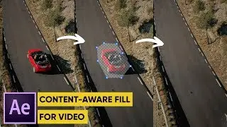 CONTENT-AWARE FILL for video in After Effects 16.1 - Remove ANY OBJECT from your video!
