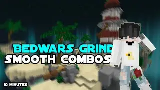10 Mins of Solo Bedwars | Smooth combos (pika network bedwars)