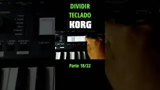 Dividir Teclado Korg - P18 #piano #korg #tecladistas #musicos #keyboard #musica