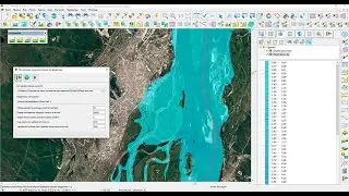 Построение зон затопления по фарватеру
