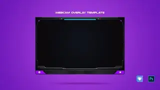Free Webcam Overlay Template For YouTube/Twitch | PSD