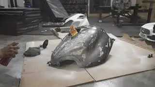 Honda F4I Cage Install & Body Prep  - Stunt Bike