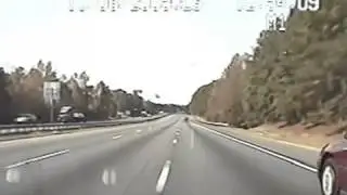 Car crashes into grass verge