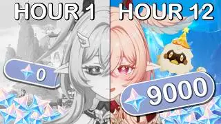 I spent 12 hours farming 9000 primogems in Genshin Impact