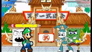 MUGEN Request [1406]: Super Better Luigi & DoodleBob vs. Jenny Wakeman & Abrasive SpongeBob