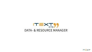 iText DITO - Data & Resource Manager