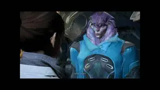 Mass Effect Andromeda: Jaal and Sara being cute after sex scene