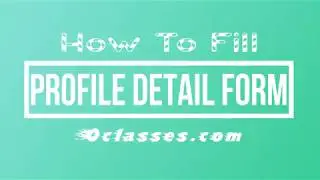 How To Fill Upload Profile  Form At VOClasses.com Tutorial Video